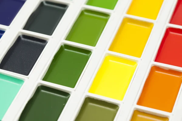 Aquarellfarben-Set — Stockfoto