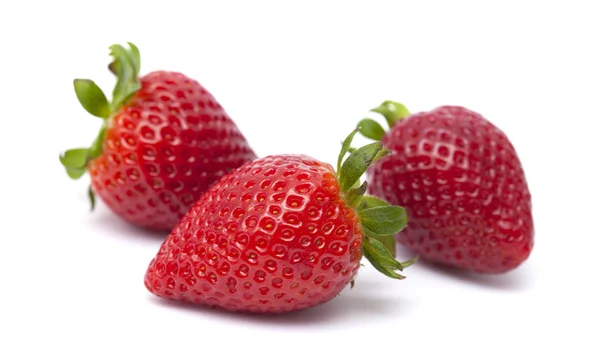 Frische reife Erdbeeren Stockbild