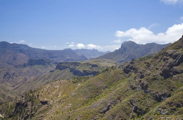 Gran Canaria, Artenara Yaylası doğru görünümünden Acusa Verde üzerinde 