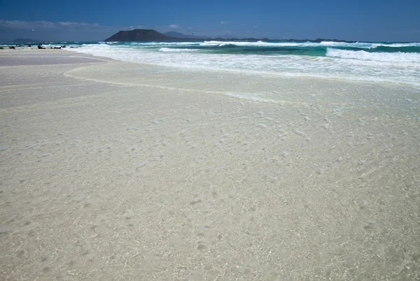 Norte de Fuerteventura, Corralejo Bandeira Praia — Fotografia de Stock