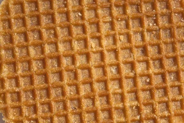 Голландская карамельная вафельная поверхность — стоковое фото