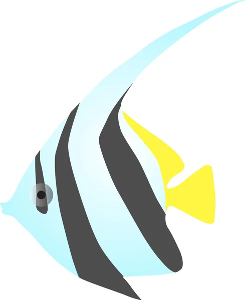 Angelfish illustration on white — Stock Photo, Image