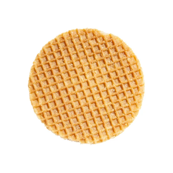 Dutch caramel waffle surface — Stock Photo, Image