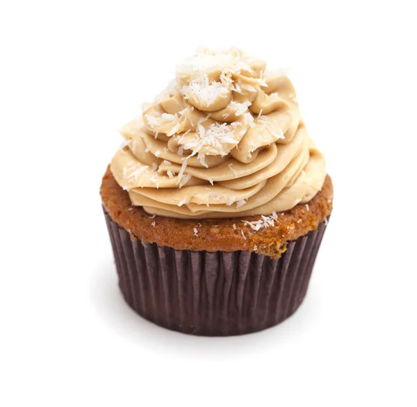 Toffee and coconut cupcake — Stock Photo, Image
