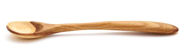 Handmade wooden spoon isolated — Stock Photo, Image