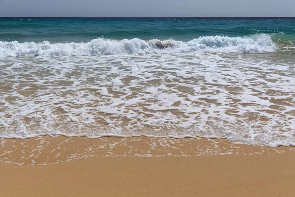 Fuerteventura Ilhas Canárias Ampla Praia Areia Playa Del Matorral Península — Fotografia de Stock