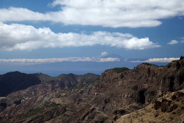 Gran Canaria Paisagem Parte Central Ilha Las Cumbres Seja Cimeiras — Fotografia de Stock