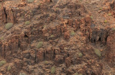 Büyük Kanarya, adanın güney kısmındaki Barranco del Toro 'nun çevresindeki yürüyüş rotası boyunca uzanan manzaralar, San Agustin tatil köyüne yakın mağaralar ve mağaralarla dolu.