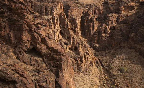 Gran Canaria Landschappen Langs Wandelroute Rond Het Ravijn Barranco Hondo — Stockfoto