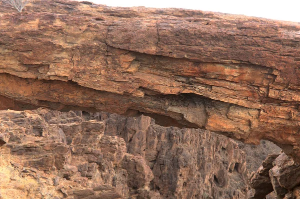 Gran Canaria Landskap Längs Vandringsleden Runt Raveberget Barranco Hondo Den — Stockfoto