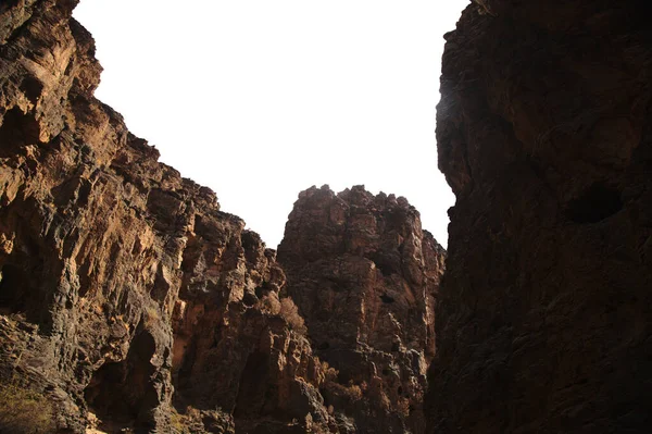 Gran Canaria Paisajes Largo Ruta Senderismo Alrededor Del Ravive Barranco — Foto de Stock