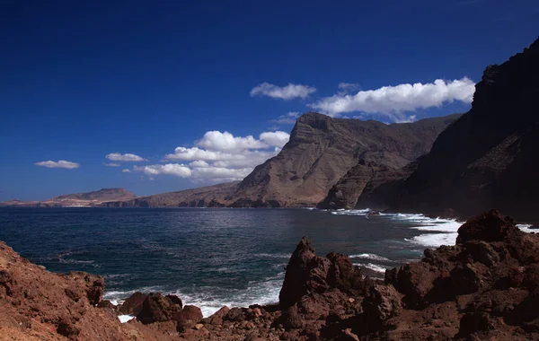 Gran Canaria Landskap Längs Stigen Till Punta Las Arenas Udde — Stockfoto