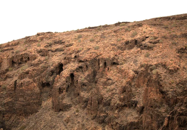 Gran Canaria Paysages Long Route Randonnée Autour Ravive Barranco Del — Photo