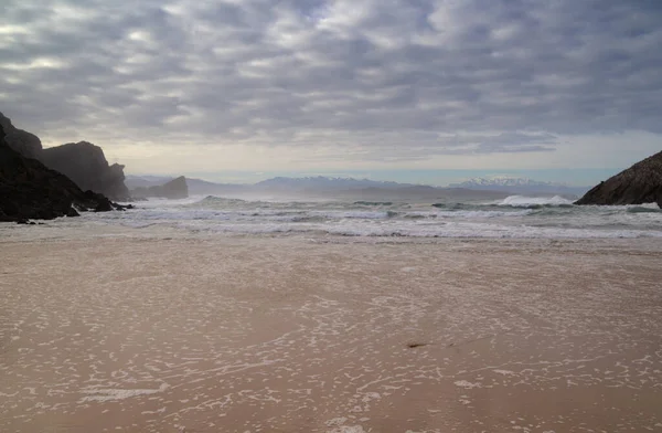 Kust Van Cantabrië Regio Spanje Noordkust Landschap Langs Costa Quebrada — Stockfoto