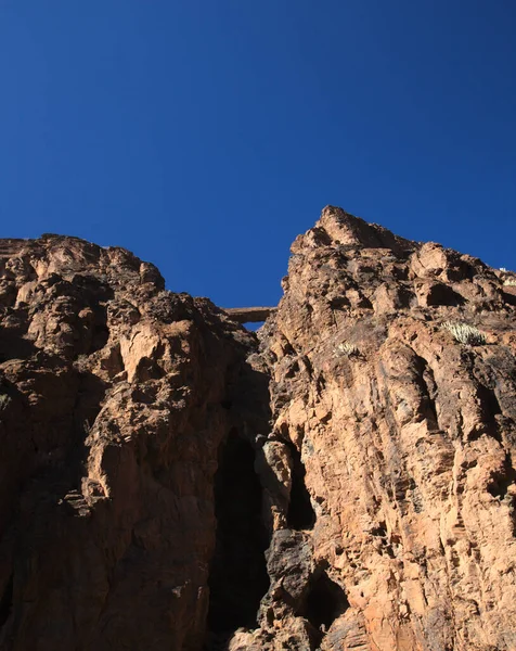 Gran Canaria Landschaften Entlang Der Wanderroute Rund Den Hinreißenden Barranco — Stockfoto
