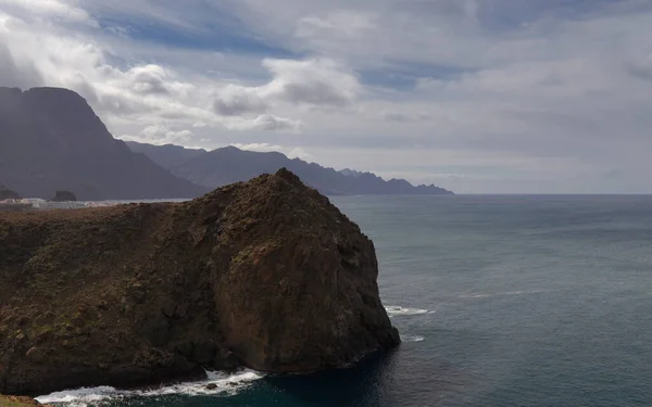 Gran Canaria Paisaje Escarpada Erosión Costa Noroeste Entre Los Municipios — Foto de Stock