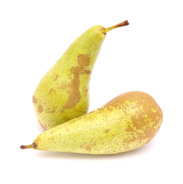 Poire Verte Pâle Isolée Sur Fond Blanc — Photo