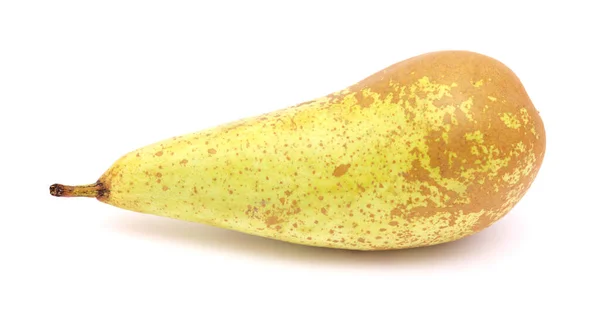 Fruta Pêra Verde Clara Isolada Sobre Fundo Branco — Fotografia de Stock