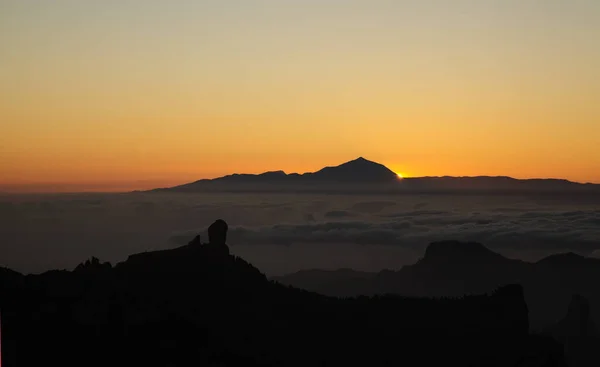 Gran Canaria Paisaje Parte Central Isla Las Cumbres Decir Las — Foto de Stock