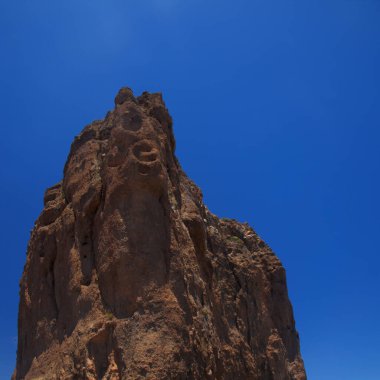 Gran Canaria, adanın merkezi manzarası, Las Cumbres, ie The Summits, yürüyüş rotası Tejeda - Roque Bentayga