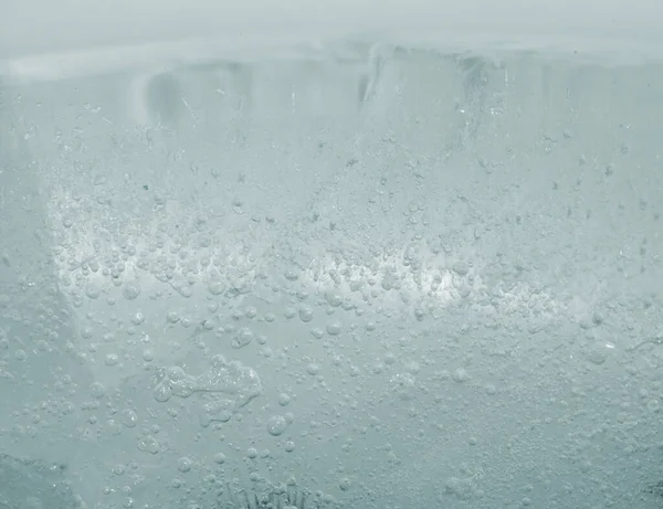 Eisstruktur Mit Kleinen Runden Luftblasen Inneren — Stockfoto