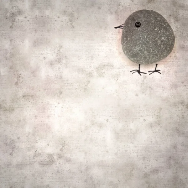 Stijlvolle Textuur Oude Papieren Achtergrond Met Grappige Kleine Vogels Gemaakt — Stockfoto