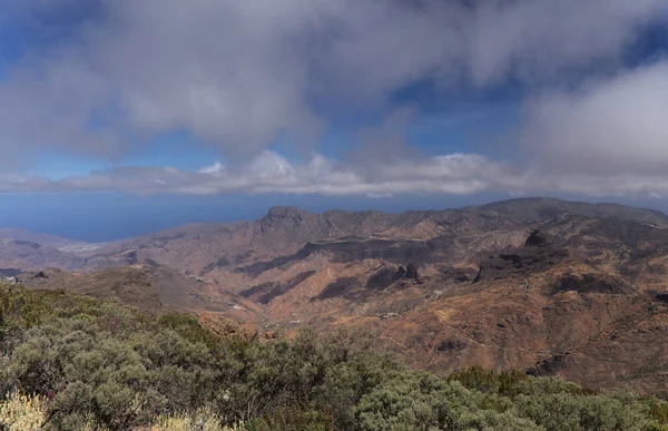 Gran Canaria Krajina Centrální Části Ostrova Las Cumbres Summity Turistická — Stock fotografie