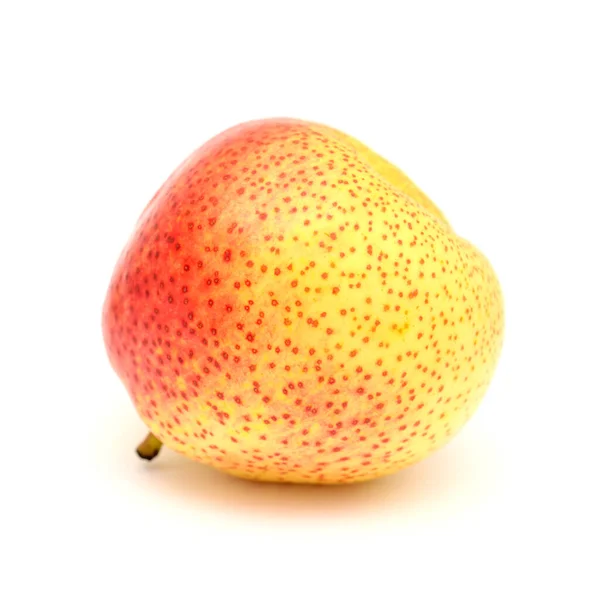 Large Very Yellow Red Pear Fruit Isolated White Background — Stock Photo, Image