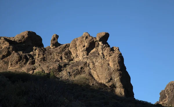 Gran Canaria Landskap Den Centrala Delen Las Cumbres Dvs Toppar — Stockfoto