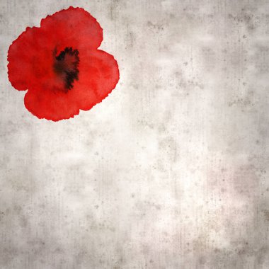 suluboya gelinciklerle süslü eski kağıt arka plan