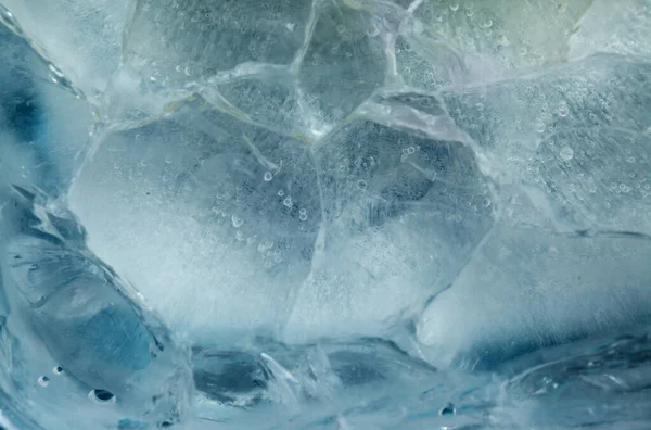 小圆形气泡夹在里面的冰质感 — 图库照片