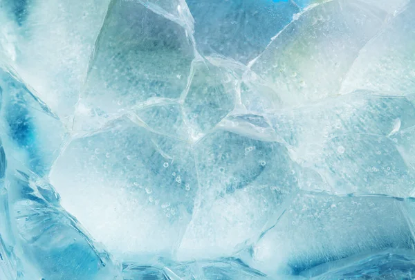 小圆形气泡夹在里面的冰质感 — 图库照片