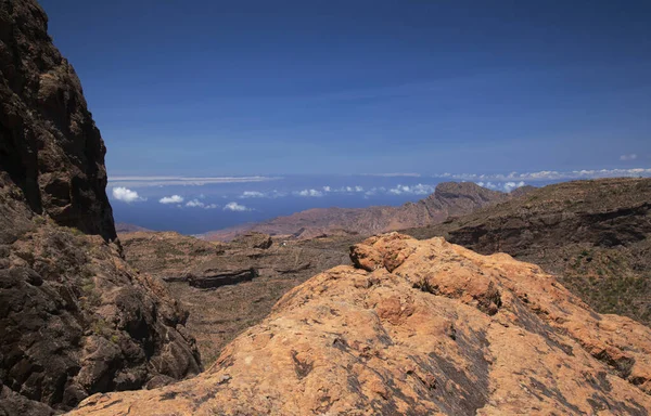 Gran Canaria Landscape Central Part Island Las Cumbres Summits Route — Stock Photo, Image