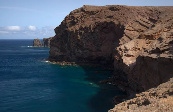 Gran Canaria Τοπίο Απότομων Διαβρωμένων Βορειοδυτικών Ακτών Των Δήμων Galdar — Φωτογραφία Αρχείου