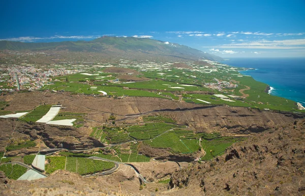 La palma, pohled z hlediska mirador el čas — Stock fotografie