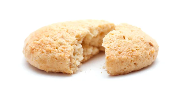 Biscotti alle mandorle isolati su bianco — Foto Stock