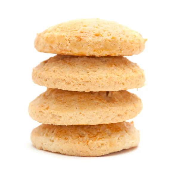 Galletas de almendras aisladas en blanco — Foto de Stock