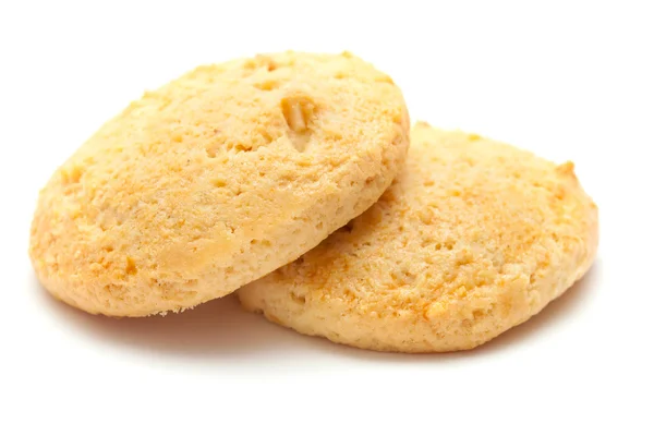 Biscuits aux amandes isolés sur blanc — Photo