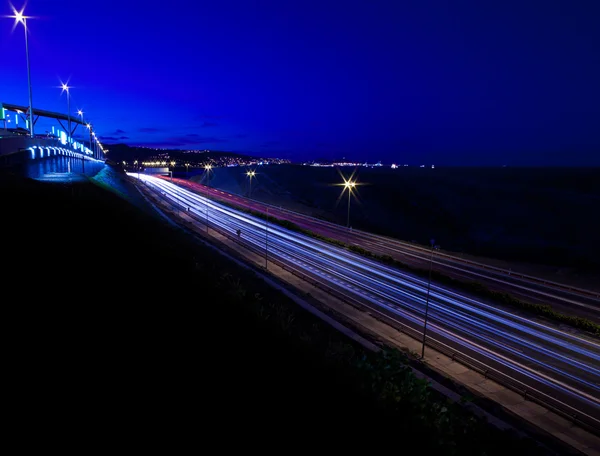 Motorway for Las Palmas at night — Stock Photo, Image