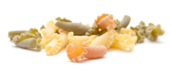 Campanelle pasta tricolor — Stockfoto