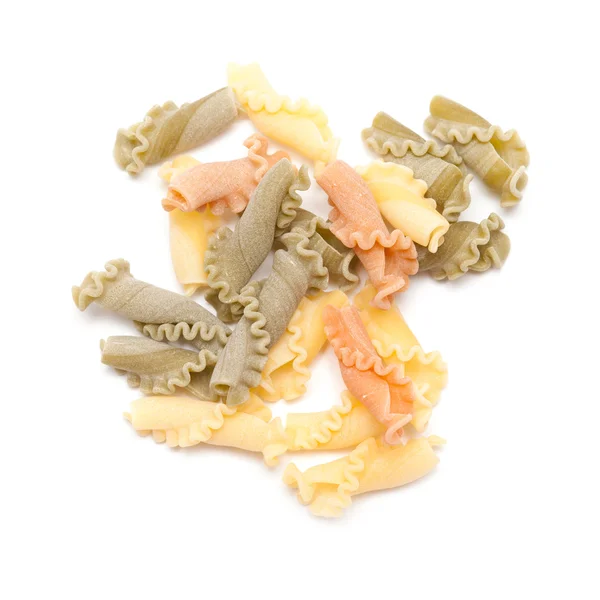 Campanelle pasta tricolor — Stock Photo, Image