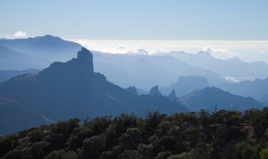 Gran Canaria, Caldera de Tejeda, akşam ışığı