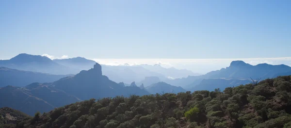 Γκραν Κανάρια, Καλντέρα de Tejeda, το βράδυ φως — Φωτογραφία Αρχείου