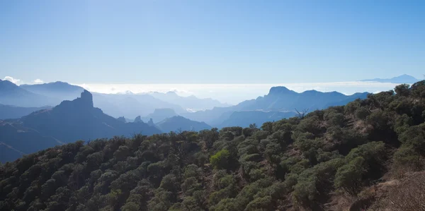 Γκραν Κανάρια, Καλντέρα de Tejeda, το βράδυ φως — Φωτογραφία Αρχείου