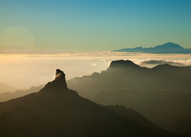 Gran Canaria, Caldera de Tejeda, akşam ışığı
