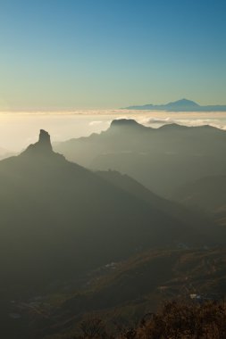 Gran Canaria, Caldera de Tejeda, akşam ışığı