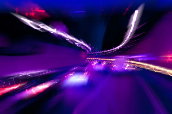 Cars in the tunnel abstract — Stock Photo, Image