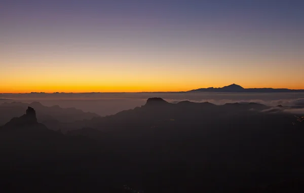 Gran Canaria, Caldera de Tejeda, luz de la tarde —  Fotos de Stock