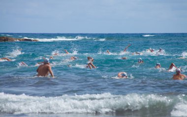 13 Eylül 2014, Gran Canaria, deniz yüzmek