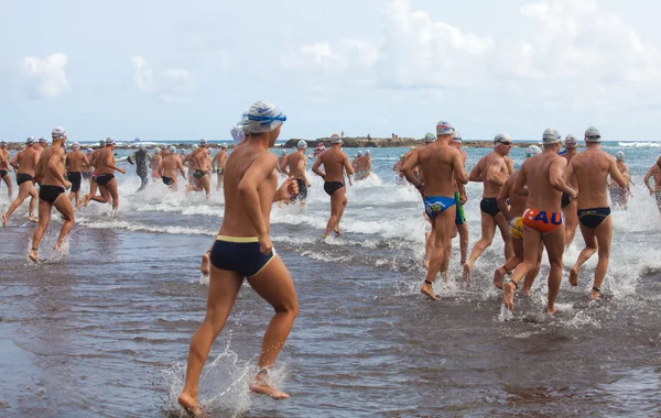 13 settembre 2014, Gran Canaria, mare nuotato — Foto Stock